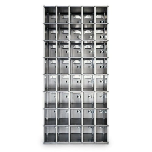 CAD Drawings American Postal Manufacturing Co. 40-Door Rear-Loading Private Horizontal Mailbox